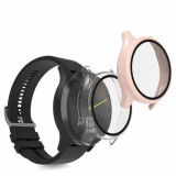 Set 2 huse kwmobile pentru Garmin vivomove Trend, Plastic, Transparent/Roz, 61233.01