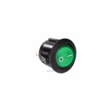 Buton On/Off Verde cu LED 250V 3A Universal: Cafea, Electrice, Auto, Pescuit, Bormasina, Polizor