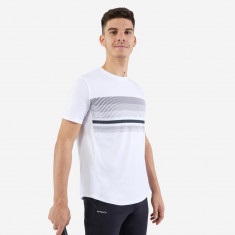 Tricou Tenis TTS100 Essential Alb Bărbaţi