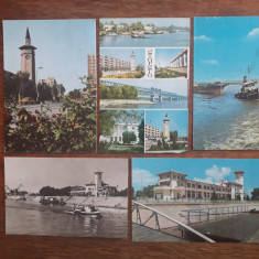Lot 5 carti postale vintage cu Orasul Giurgiu / CP1