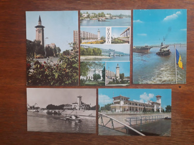 Lot 5 carti postale vintage cu Orasul Giurgiu / CP1 foto