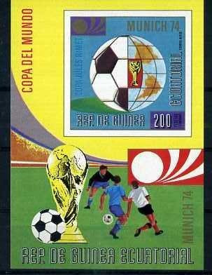 Eq. Guinea 1973 Sport, Football, imperf. sheet, MNH S.026 foto