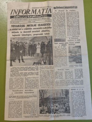 informatia bucurestiului 6 mai 1977-ceausescu vizita la palatul sporturilor foto