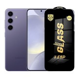 Folie de Protectie pentru Samsung Galaxy S24, TEO, Sticla Securizata ESD, Margini Negre, Rezistenta la Zgirieturi, Antistatica, 0.35 mm, Transparenta
