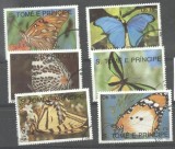 Sao Tome e Principe 1990 Butterflies, used M.264, Stampilat