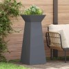 VidaXL Vază pe pilon 2 pcs Antracit 40 x 40 x 100 cm Oțel 873857
