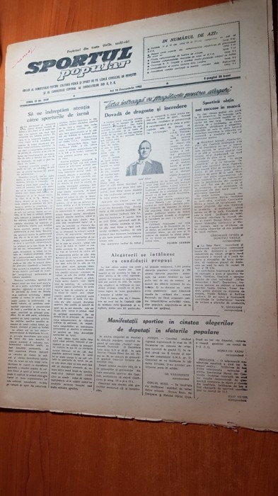 sportul popular 10 decembrie 1953-Echipa de fotbal CCA pt a 3 oara campioana