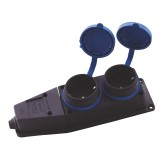 Cumpara ieftin Prelungitor cauciucat pentru exterior, cu 2 module, fara cablu