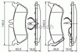 Set placute frana,frana disc MERCEDES M-CLASS (W163) (1998 - 2005) BOSCH 0 986 424 708