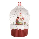 Cumpara ieftin Decoratiune Craciun muzicala polirasina cu led &Oslash; 12x20 cm