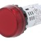 Lumină de Control Roșie IP65 22mm 24V