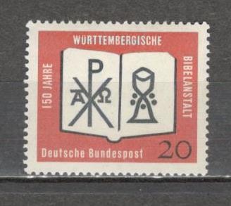 Germania.1962 150 ani Institutul Bibliei Wurtemberg MG.168 foto