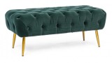 Cumpara ieftin Banca tapiterie catifea verde Giacinta 103x46x40 cm