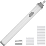 Radiera Electrica, pentru Schite si Arta, Grosime Varf 3 mm/5 mm, Baterii 2 x AA (neincluse), din ABS, Alb