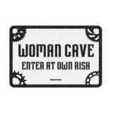 Plăcuță garaj, size: 200; 300mm, sign/digit: Woman Cave, material: metal, Oxford