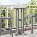 VidaXL Masă de bar Gri deschis 55 x 55 x 107 cm HDPE