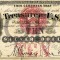 10 dolari 1878 Reproducere Bancnota USD , Dimensiune reala 1:1