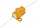 Rezistor bobinat cu radiator 10&Omega; 10W &plusmn;1% 50ppm/&deg;C pentru lipit
