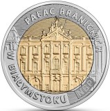 POLONIA 5 ZLOTI 2020 BIMETAL - PALATUL BRANICKI din BIALYSTOCK , UNC, Europa, Cupru-Nichel