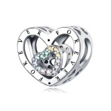 Charm/talisman argint 925, JW1654, model forever, placat cu rodiu