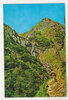 bnk cp Muntii Bucegi - Cascada din Valea Jepilor - necirculata foto