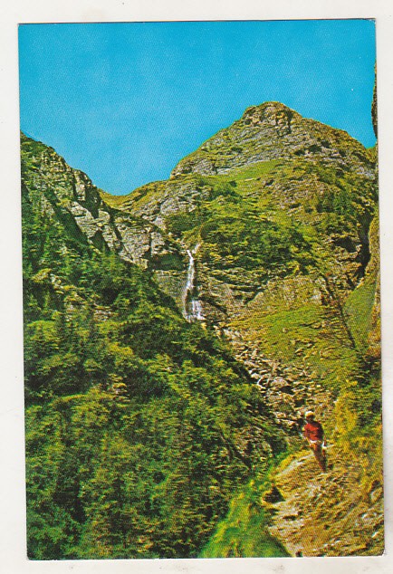 bnk cp Muntii Bucegi - Cascada din Valea Jepilor - necirculata