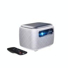 Videoproiector smart Byintek R20 PRO, portabil, 3D, 4k, 750 ANSI lumeni, Android, HDMI, 15600 mAh foto