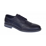 Cumpara ieftin Marimea 41 Pantofi barbati casual din piele naturala bleumarin 411BLMBOX
