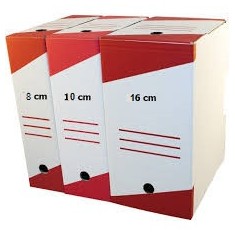 Cutie arhivare carton ondulat RTC 330 x 225 x 80 mm set 10 buc