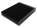 Radiator extrudat cu aripioare negre 250x200x40mm