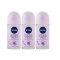 Set 3 x Deodorant Roll-On Nivea Woman 50ml, Double Effect, Anti-urme albe, revirgorant, prospetime de durata, protectie 48h