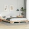 vidaXL Cadru de pat de podea Maro 160 x 220 cm Lemn masiv de pin