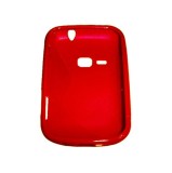 Husa silicon S-case rosie pentru Samsung Galaxy Mini 2 S6500