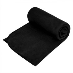 Pătură Fleece, Dublă, Neagră, Dimensiune 240x220 cm, Material Poliester
