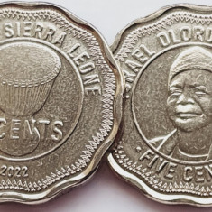 1658 Sierra Leone 5 cents 2022 Israel Olorunfeh Cole (Dr. Oloh) UNC
