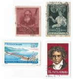 Rom&acirc;nia, LP 322/1952, LP 409/1956, LP 735/1970, 748/1970; 4 serii oblit., Stampilat