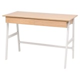 Cumpara ieftin Birou de scris, 110 x 55 x 75 cm, stejar și alb