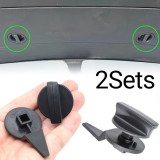 2 seturi cleme pentru butonul de deschidere a portbagajului pentru Audi/ Volkswagen etc| &Icirc;nlocuire OEM, instalare ușoară, material: Plastic