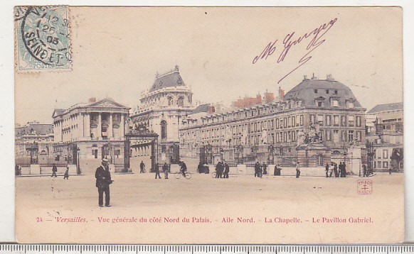 bnk cp Franta - Versailles - circulata 1905