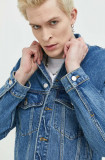 Abercrombie &amp; Fitch geaca jeans barbati, de tranzitie, oversize