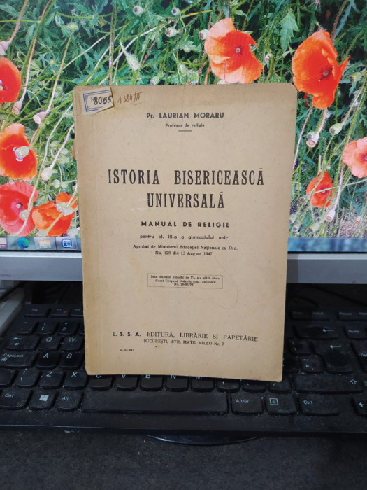 Istoria Bisericească Universală, manual, pr. Laurian Moraru, Nucurești 1947, 177