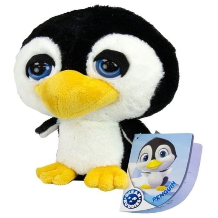 Jucarie de plus, Pinguin, Big Headz, Inaltime 20CM