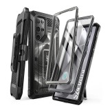 Husa pentru samsung galaxy s24 ultra, unicorn beetle pro, supcase, protec&Egrave;ie anti&Egrave;oc, bumper, black ripple
