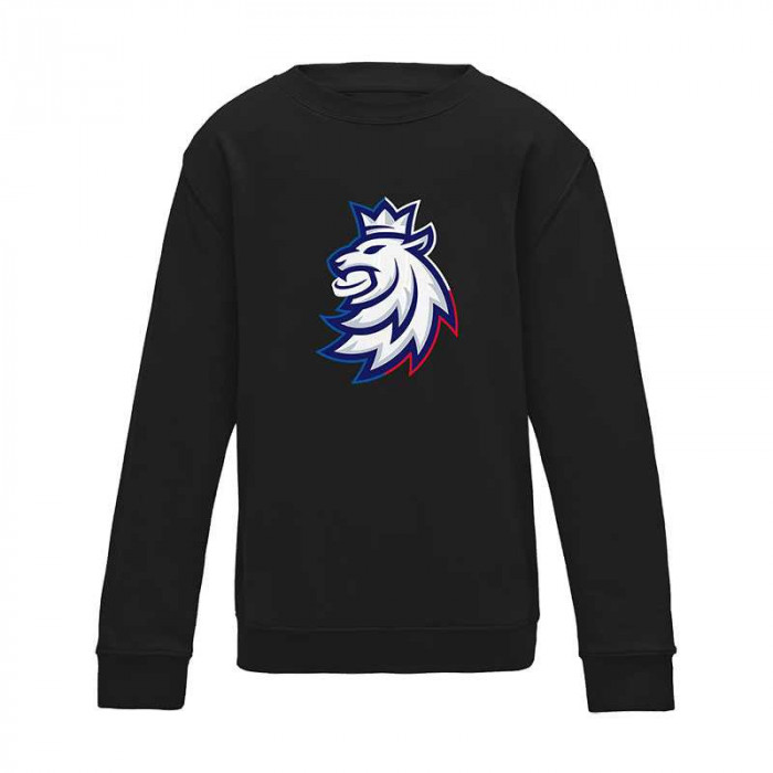 Echipa națională de hochei hanorac de copii Czech Republic Tricolour logo lion black - Dětsk&eacute; M (5-6 let)