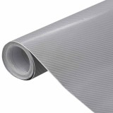 Cumpara ieftin Folii auto 4D, 2 buc., argintiu, 100x150 cm + 50x150 cm