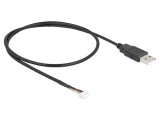 Cablu USB 2.0 DELOCK 12109 USB A 5 pini 0,6m 28AWG Negru