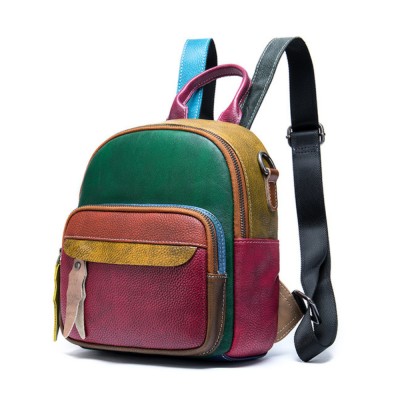 Rucsac dama, BUSY LDY&amp;amp;GTM&amp;reg; IoSono Mini II, piele naturala, compact, multicolor aleatoriu foto