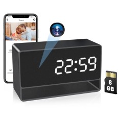 Camera Spion in ceas de birou iUni IP27 Mini, 8GB, Wi-Fi, Vizualizare 4K, Night Vision, Senzor de miscare