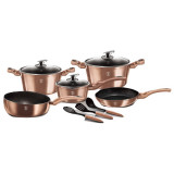 Set oale marmorate 11 piese Rose Gold Berlinger Haus BH 6160