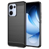 Husa Oppo Reno13 Techsuit Carbon Silicone, negru